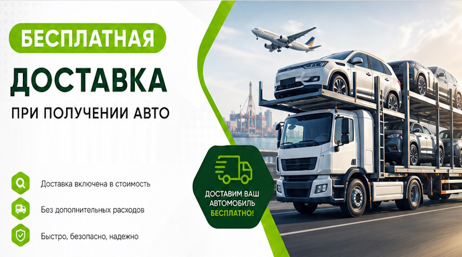 Акция! Бесплатная доставка по Анжере-Судженске при получении авто